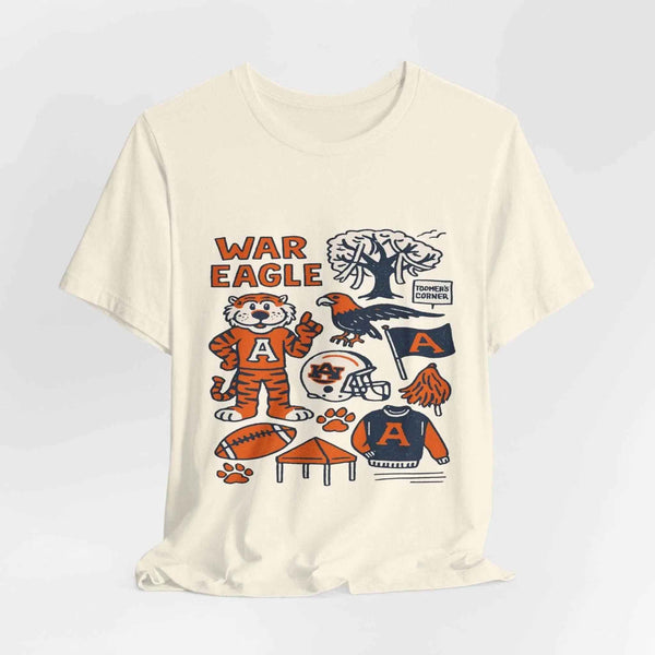 Aubie Mascot & Toomer’s Corner Game Day Shirt”