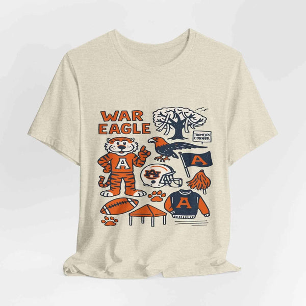 Aubie Mascot & Toomer’s Corner Game Day Shirt”