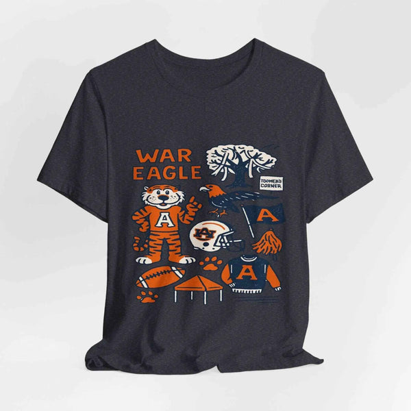 Aubie Mascot & Toomer’s Corner Game Day Shirt”