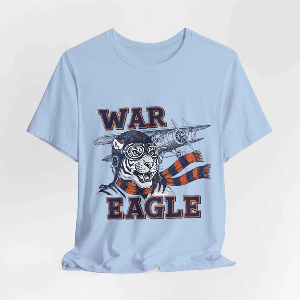 Light Blue vintage War Eagle Auburn Tshirt 
