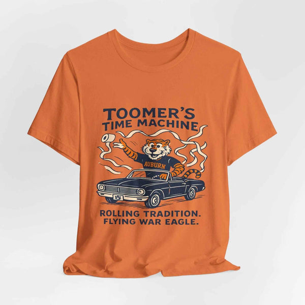 “Auburn Tigers Toomer’s Time Machine T-Shirt – War Eagle Rolling Tradition Shirt”