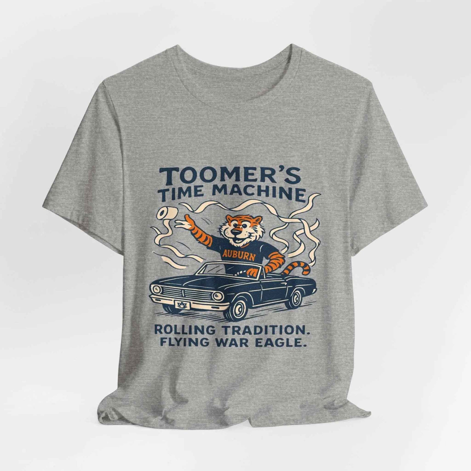“Auburn Tigers Toomer’s Time Machine T-Shirt – War Eagle Rolling Tradition Shirt”