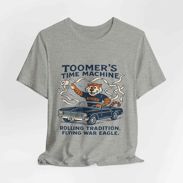 “Auburn Tigers Toomer’s Time Machine T-Shirt – War Eagle Rolling Tradition Shirt”