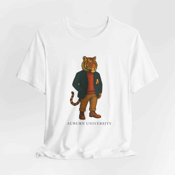 “Auburn University Preppy Tiger T-Shirt – Vintage Old Money Aubie Game Day Shirt”