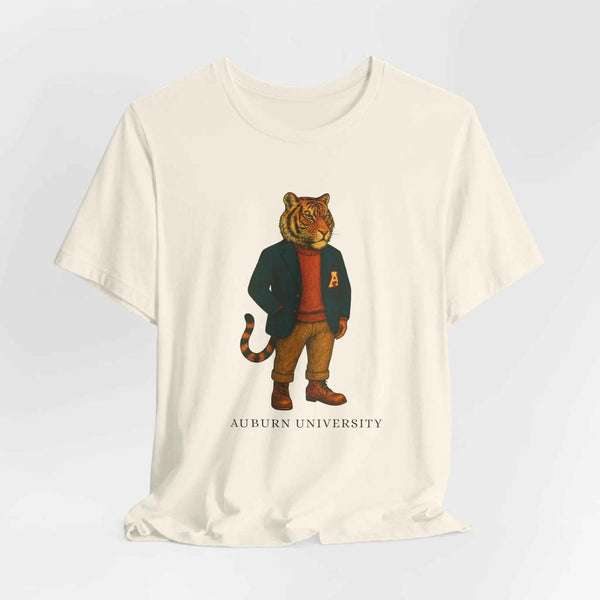 “Auburn University Preppy Tiger T-Shirt – Vintage Old Money Aubie Game Day Shirt”