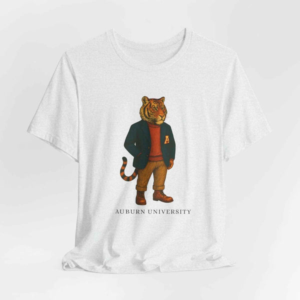 “Auburn University Preppy Tiger T-Shirt – Vintage Old Money Aubie Game Day Shirt”