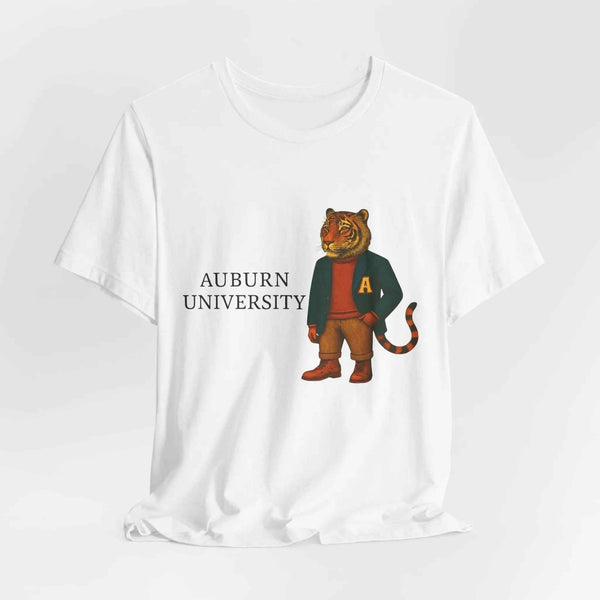 “Auburn University Preppy Tiger T-Shirt – Vintage Old Money Mascot Game Day Shirt”