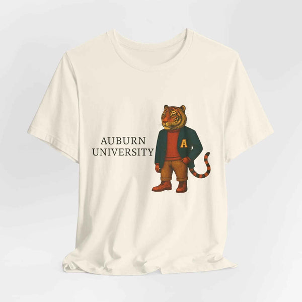 “Auburn University Preppy Tiger T-Shirt – Vintage Old Money Mascot Game Day Shirt”