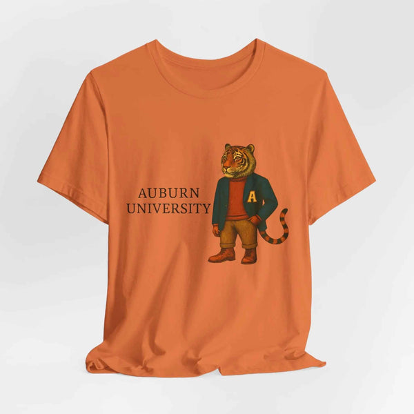 “Auburn University Preppy Tiger T-Shirt – Vintage Old Money Mascot Game Day Shirt”