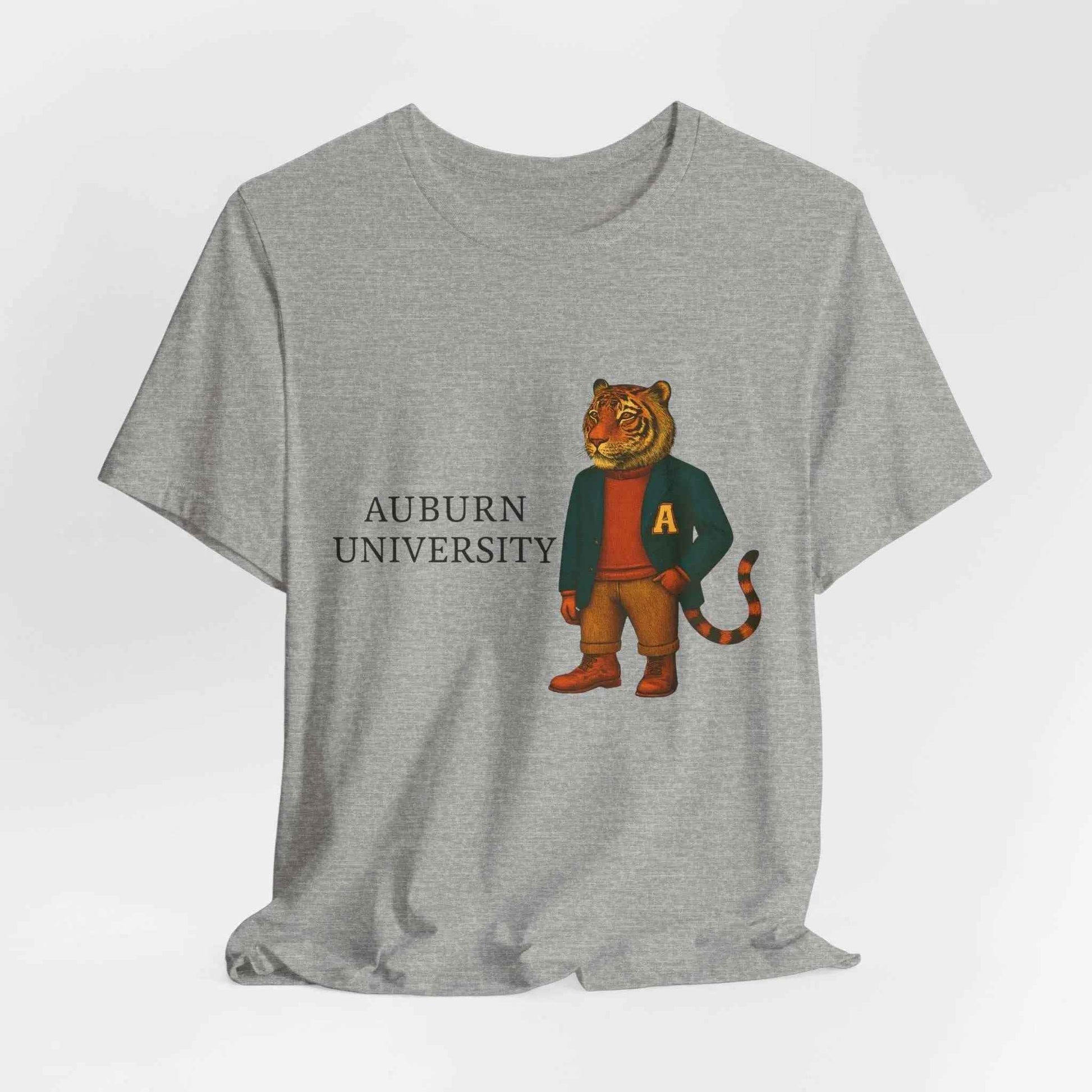 “Auburn University Preppy Tiger T-Shirt – Vintage Old Money Mascot Game Day Shirt”