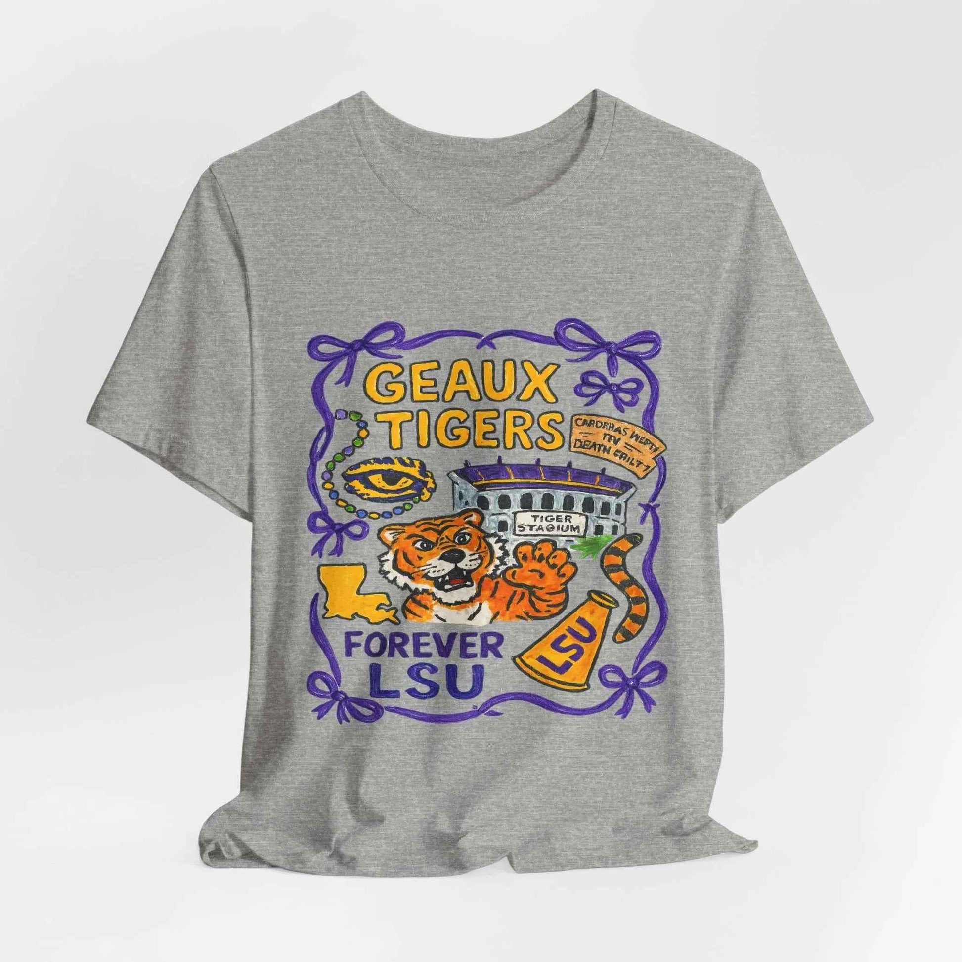 “LSU Tigers Geaux Tiger Stadium Collage Game Day Shirt”