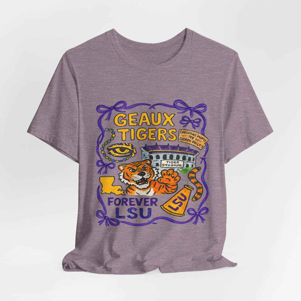 “LSU Tigers Geaux Tiger Stadium Collage Game Day Shirt”