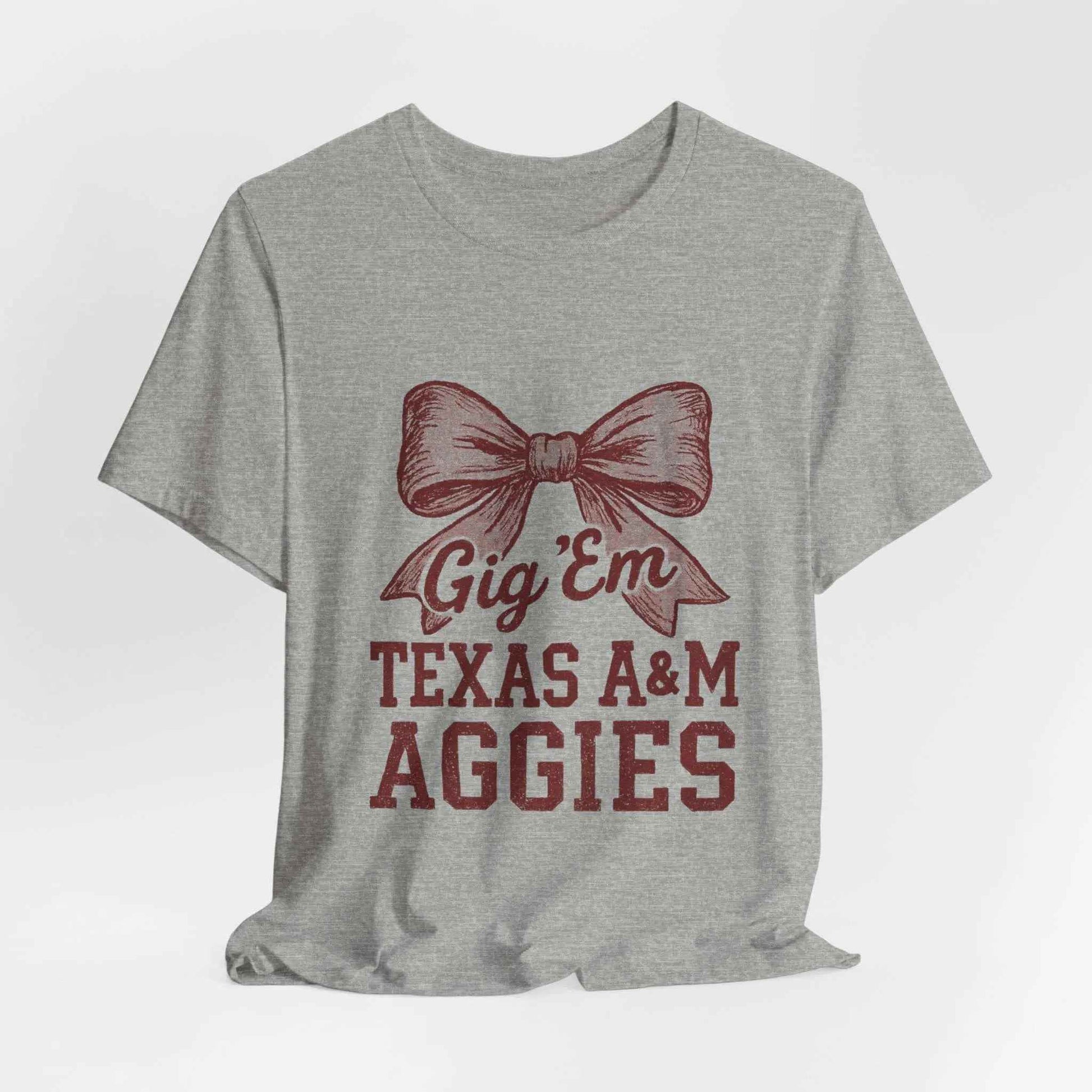 “Texas A&M Aggies Gig ’Em Bow T-Shirt