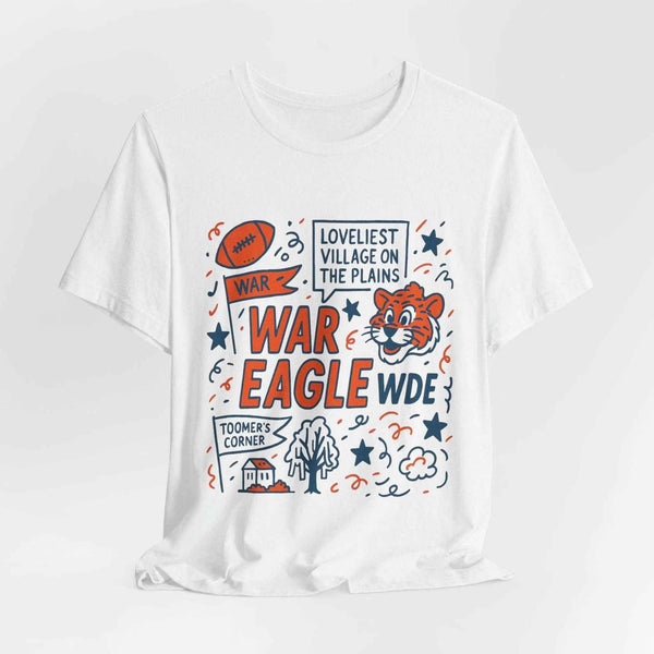 “Auburn Tigers War Eagle Doodle T-Shirt