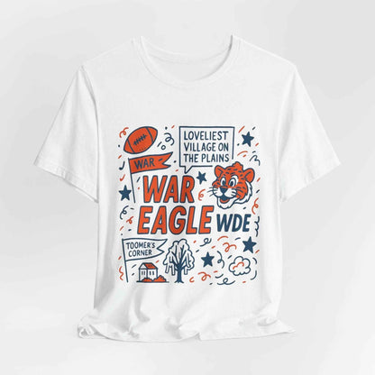 “Auburn Tigers War Eagle Doodle T-Shirt