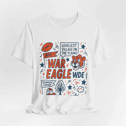 “Auburn Tigers War Eagle Doodle T-Shirt