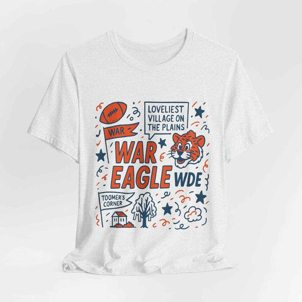 “Auburn Tigers War Eagle Doodle T-Shirt