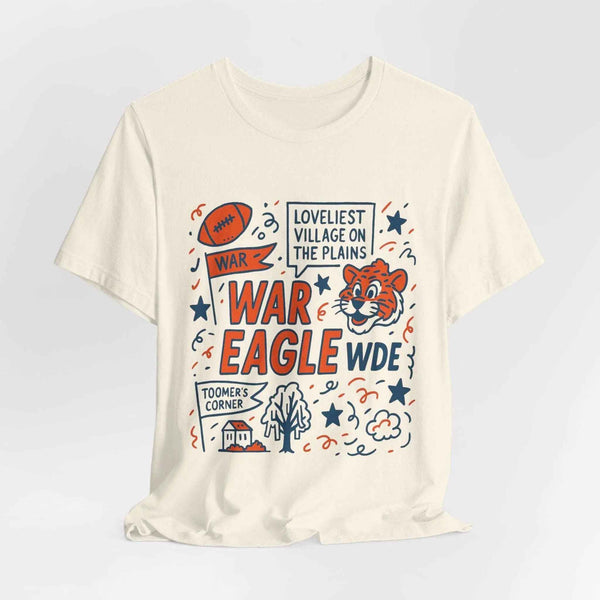 “Auburn Tigers War Eagle Doodle T-Shirt