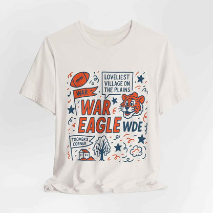 “Auburn Tigers War Eagle Doodle T-Shirt