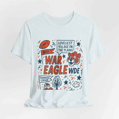 “Auburn Tigers War Eagle Doodle T-Shirt