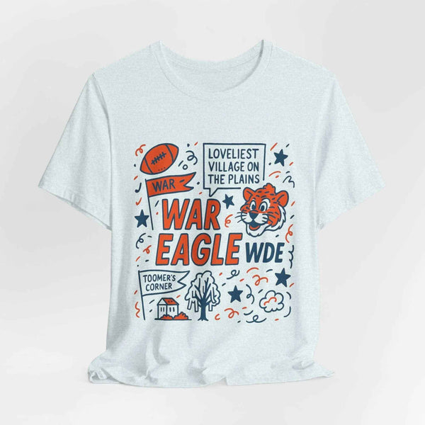 “Auburn Tigers War Eagle Doodle T-Shirt