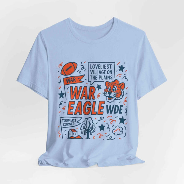“Auburn Tigers War Eagle Doodle T-Shirt
