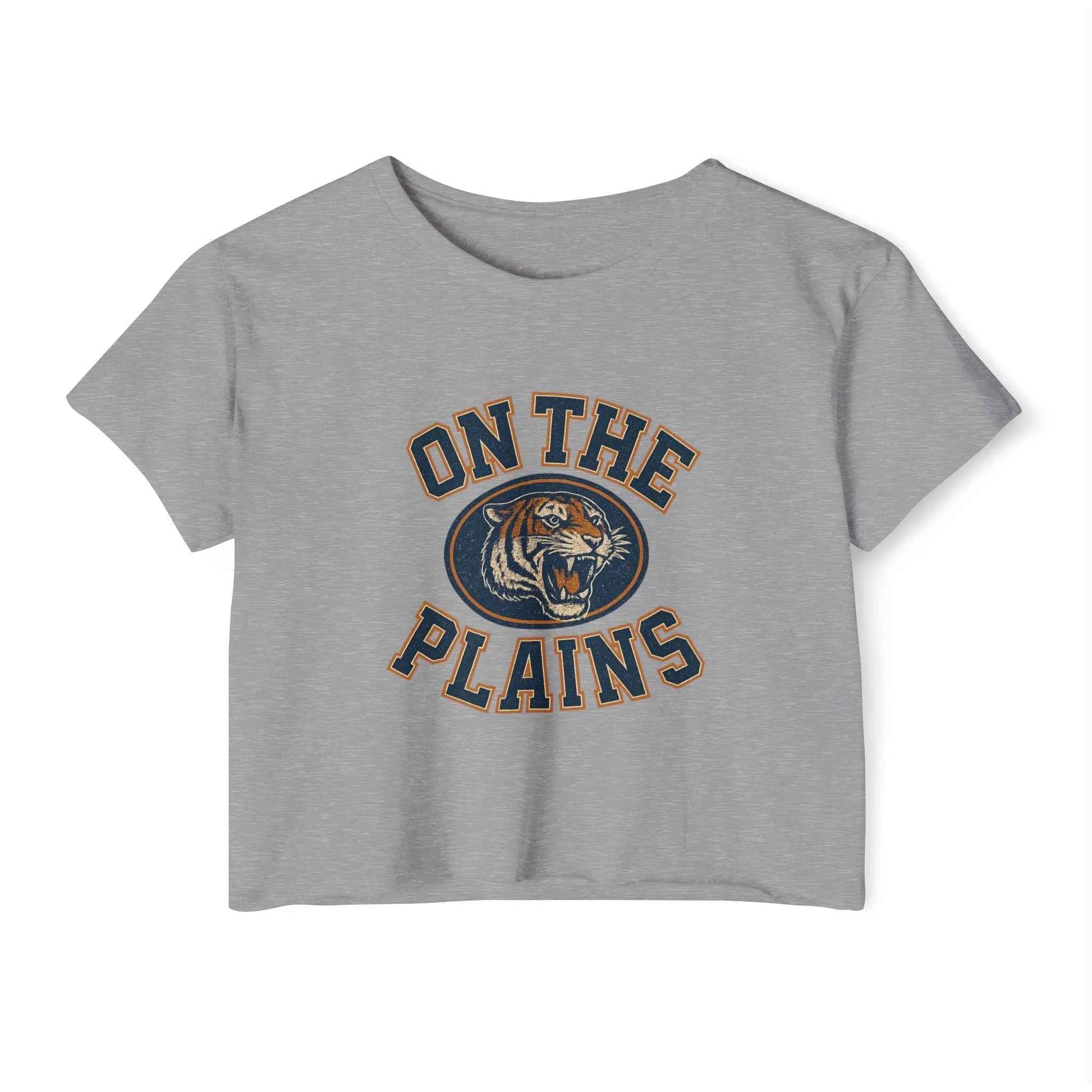 On The Plains Auburn Crop Top Tee - Women's Auburn Tigers on the Plains